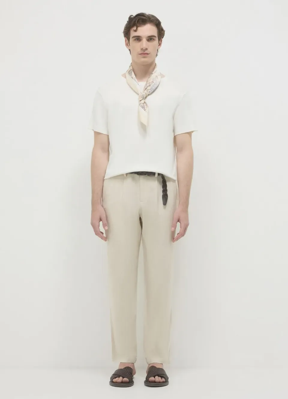 Calliope pantalon chino homme lin regular