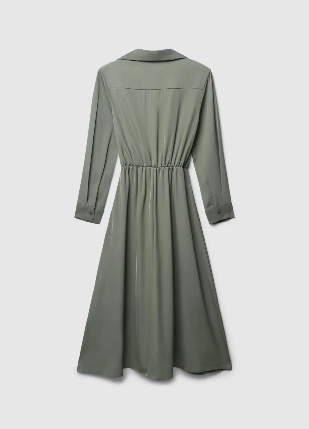Calliope robe chemise longue coton à nœud femme