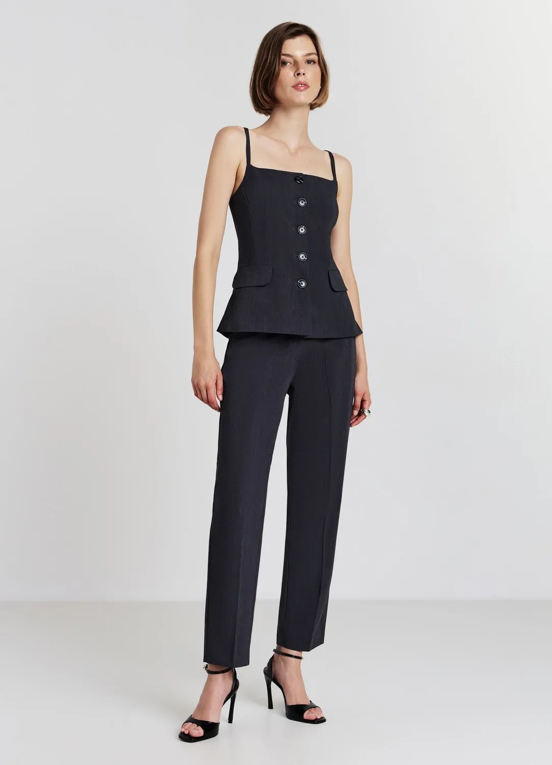 Calliope gilet femme boutons poches