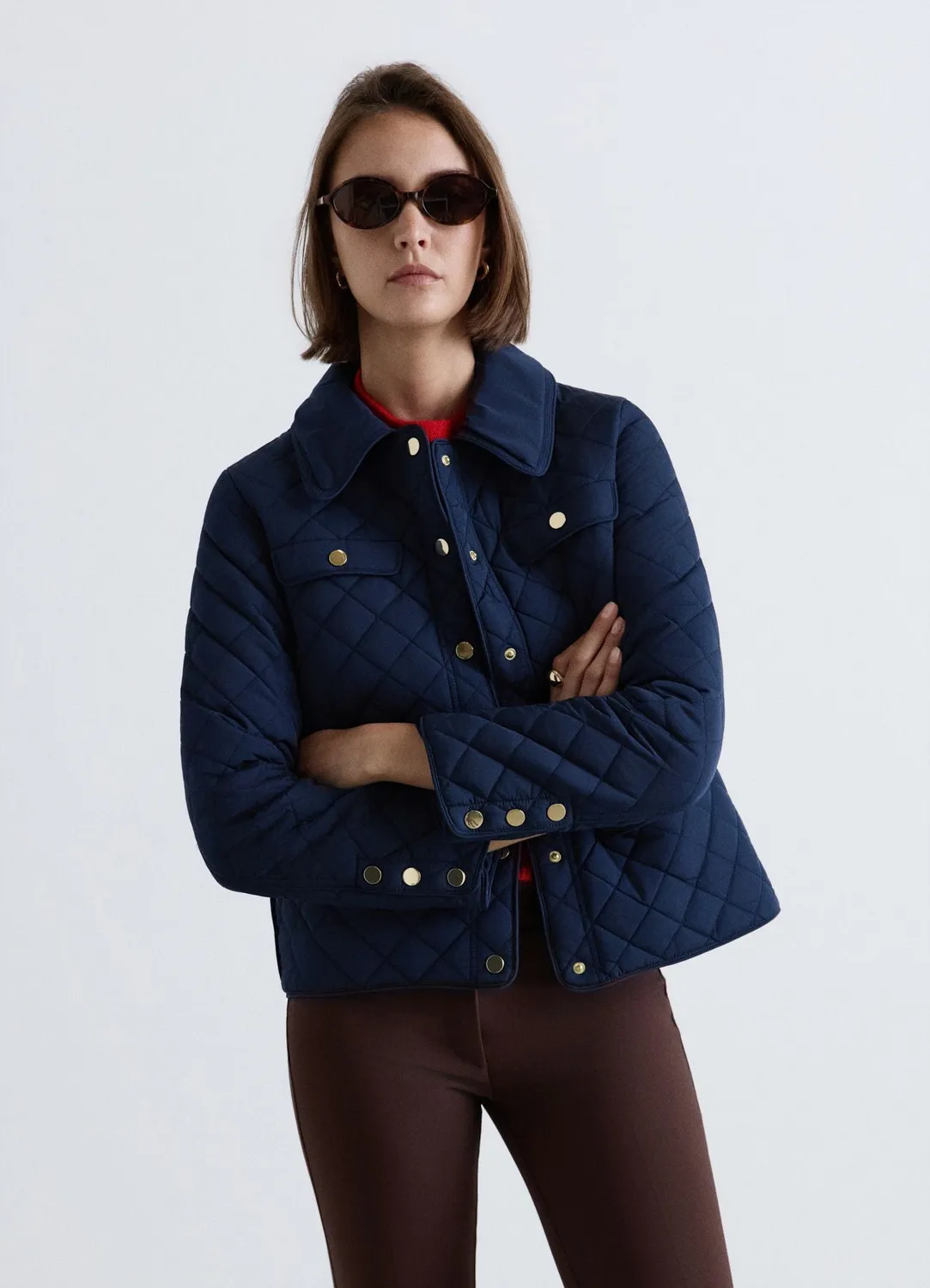 Calliope veste matelassée losanges femme unie