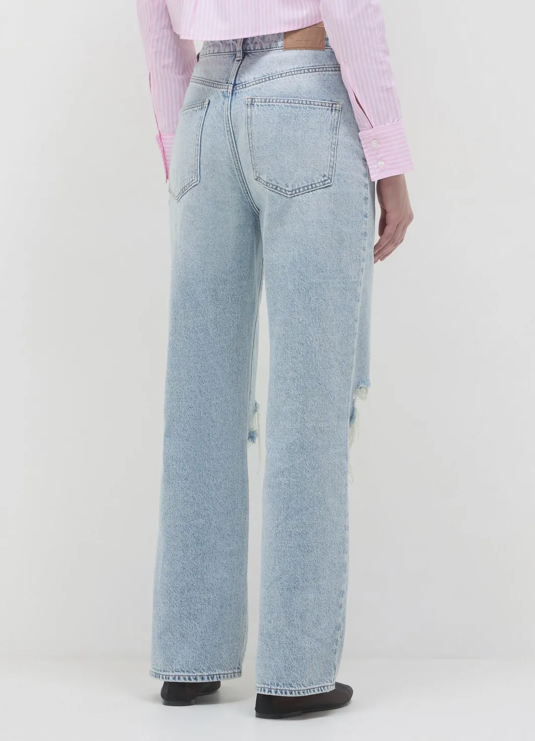 Calliope Wide Leg jean femme dechire taille haute