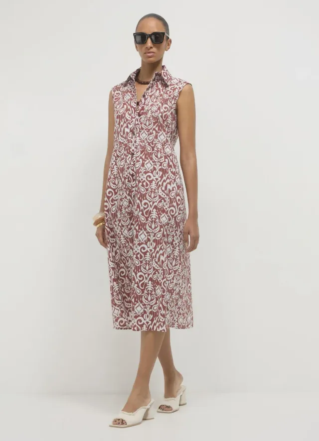 Calliope Robe Longue Bicolore Sans Manches Femme