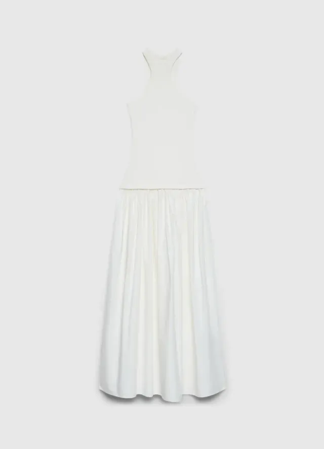 Calliope robe longue femme col montant sans manches
