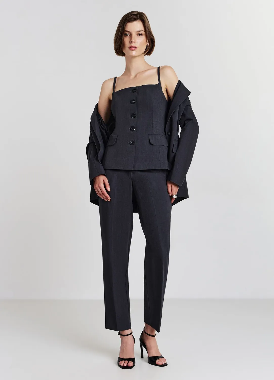 Calliope gilet femme boutons poches