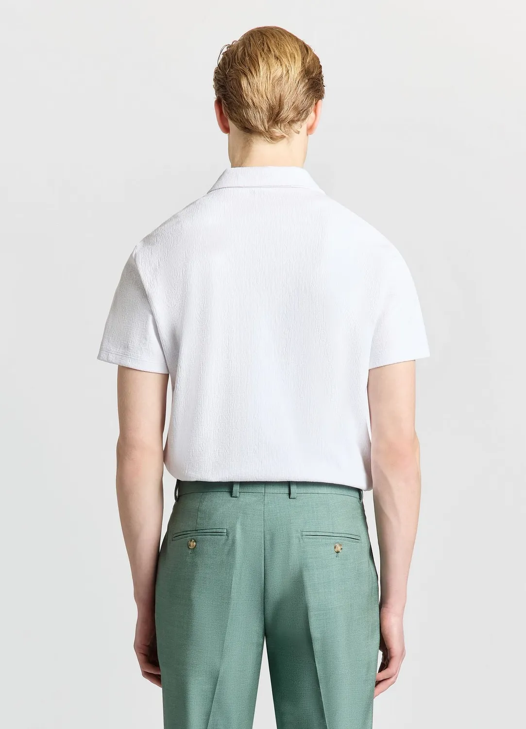 Calliope polo derby homme coton gaufré