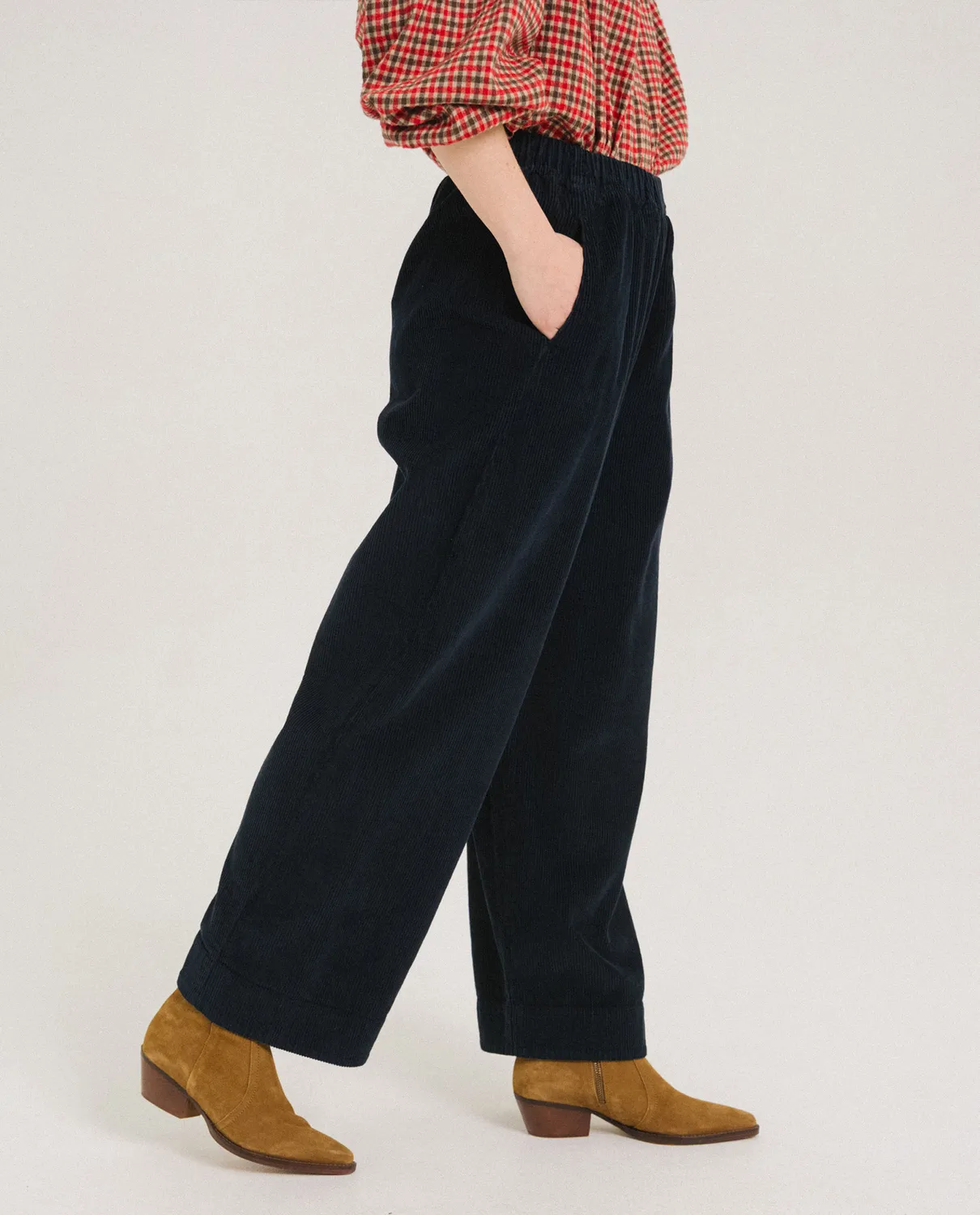 Tinsels Djoudi pantalon velours carbone