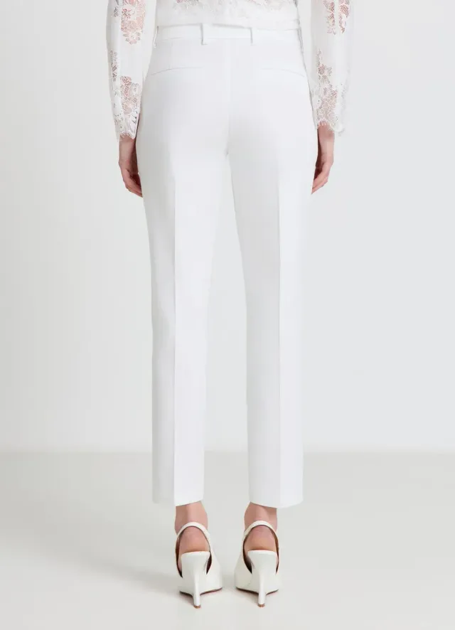 Calliope pantalon coton droit femme pli marqué