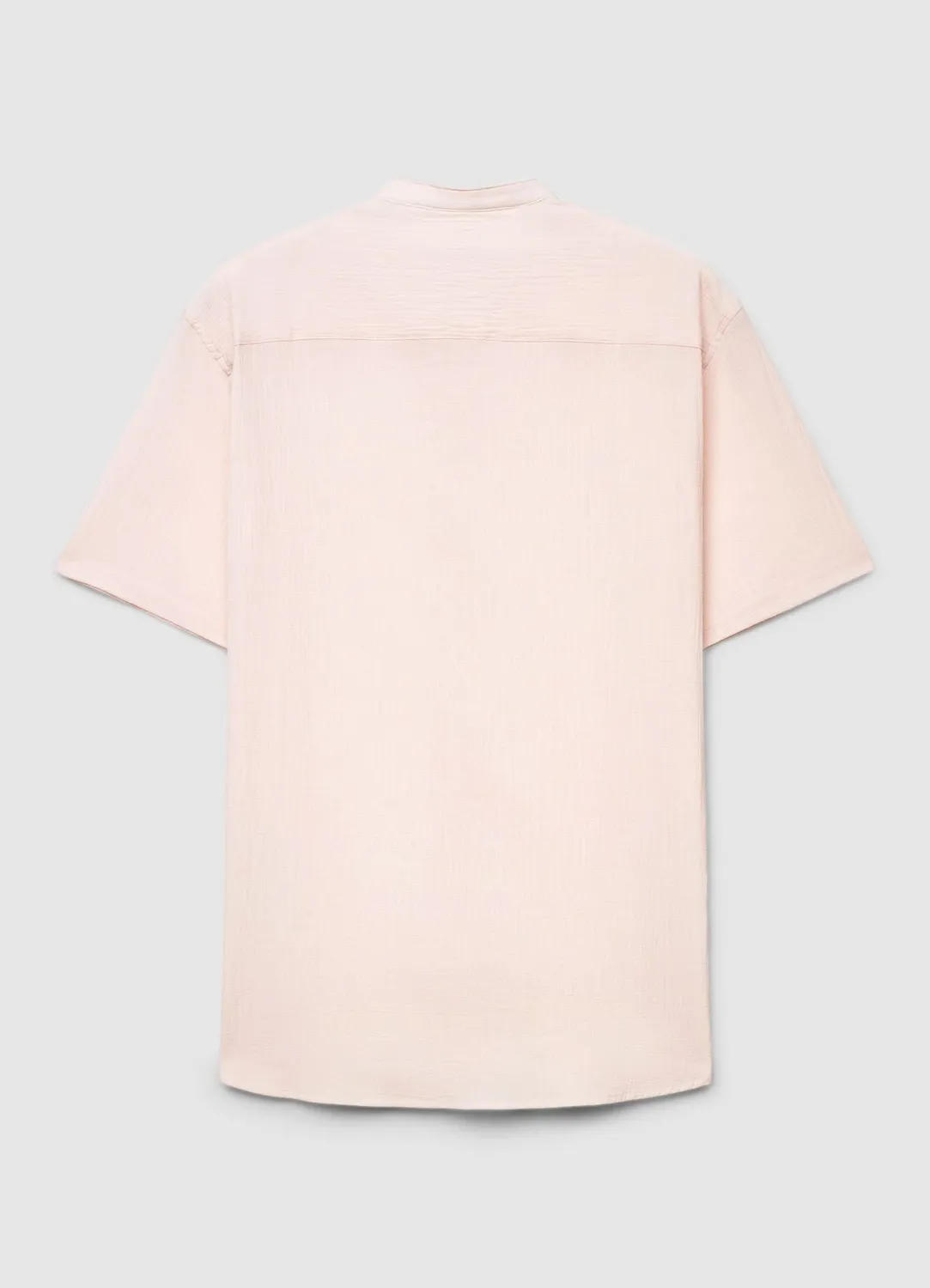 Calliope chemise homme col coréen manches courtes unie
