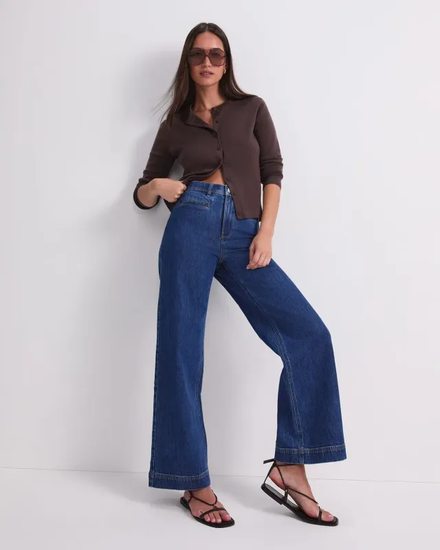 Sportscraft Tessa 120796 jean large femme indigo