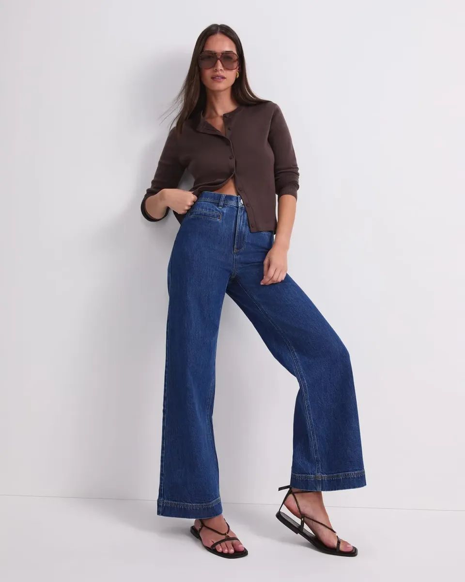 Sportscraft Tessa 120796 jean large femme indigo