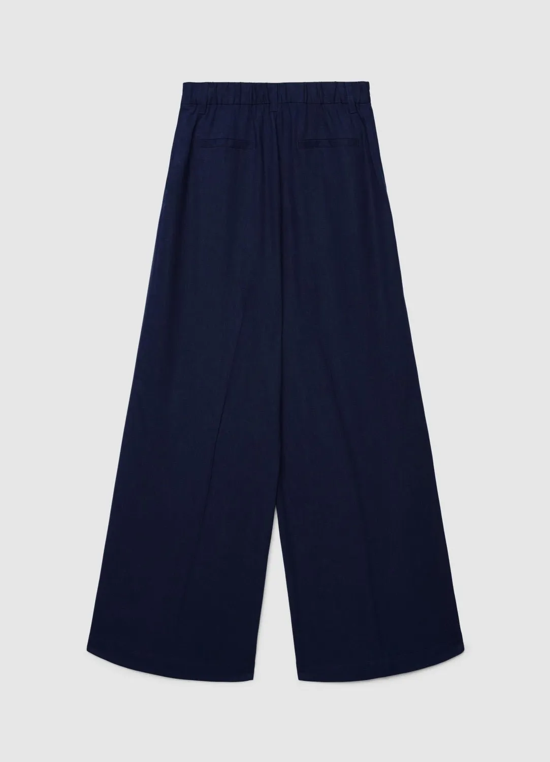 Calliope Palazzo Pantalon Large Femme Misto Lin