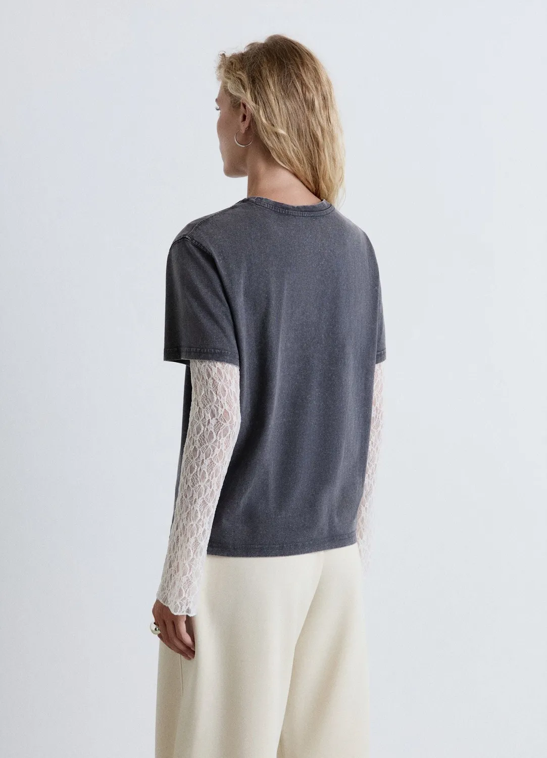 Calliope t-shirt femme délavé col rond