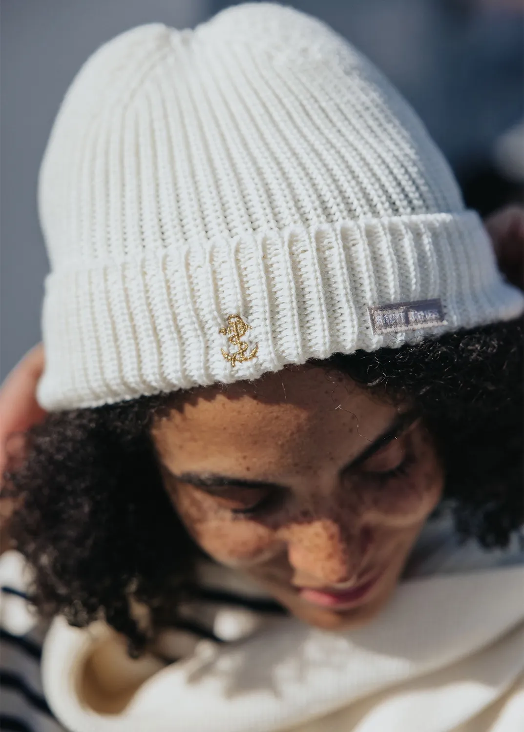 Saint James Laplace bonnet laine écume