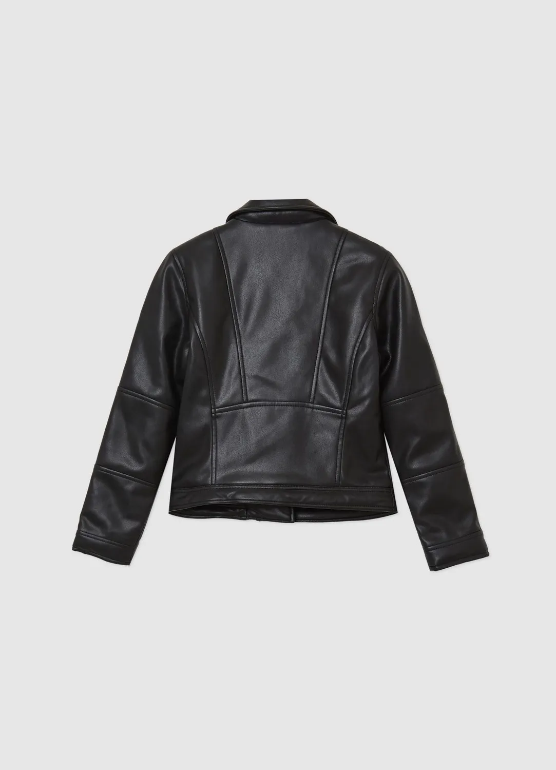 Calliope blouson biker fille similicuir zip asymétrique