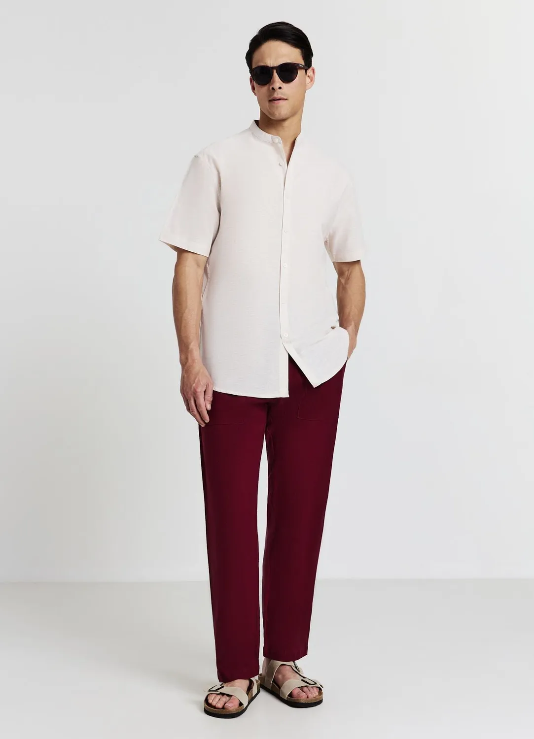 Calliope Chemise Coréenne homme chemise coton lin
