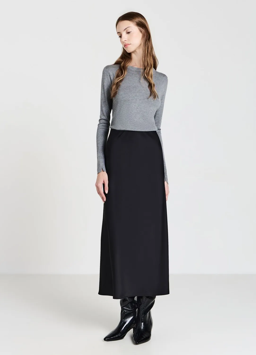 Calliope Pull col rond femme manches longues