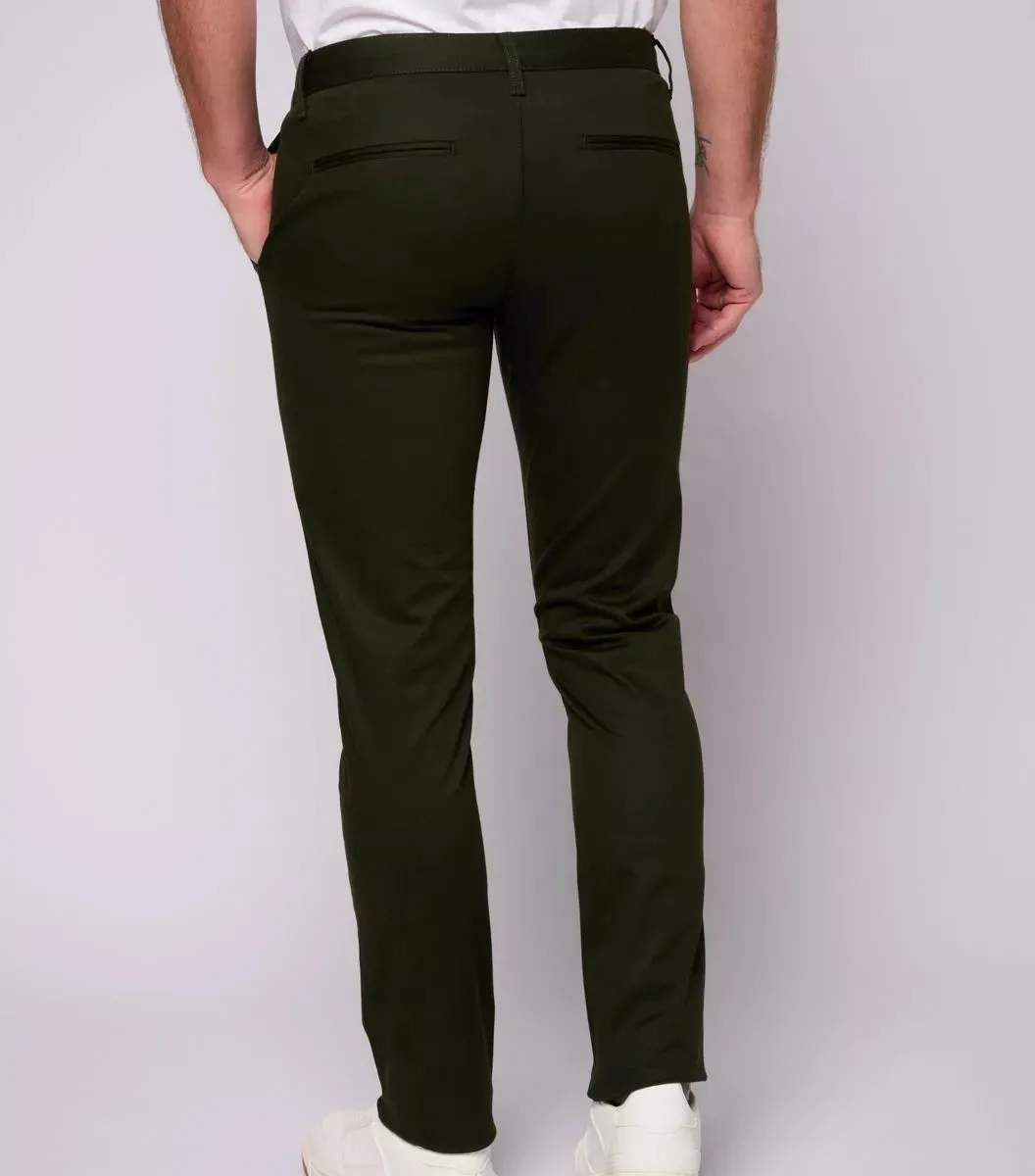 Cocorico Original chino homme olive coton