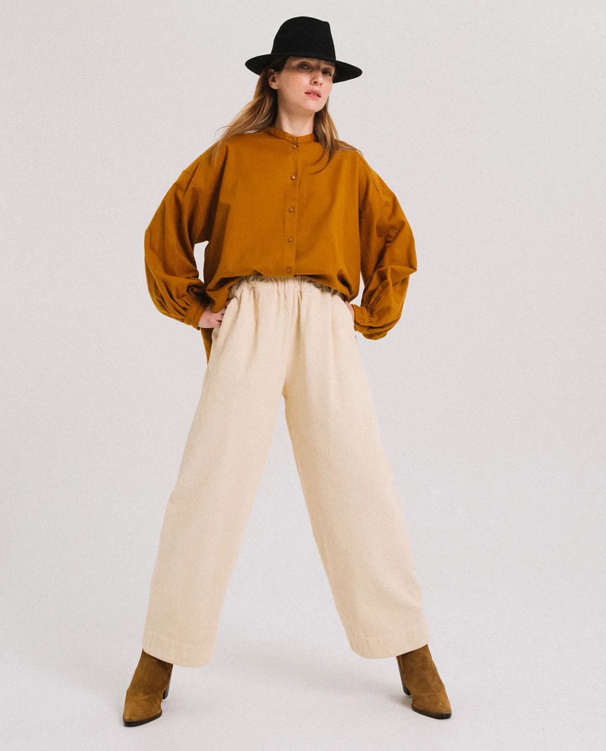 TINSELS DJOUDI MERINGUE pantalon velours côtelé