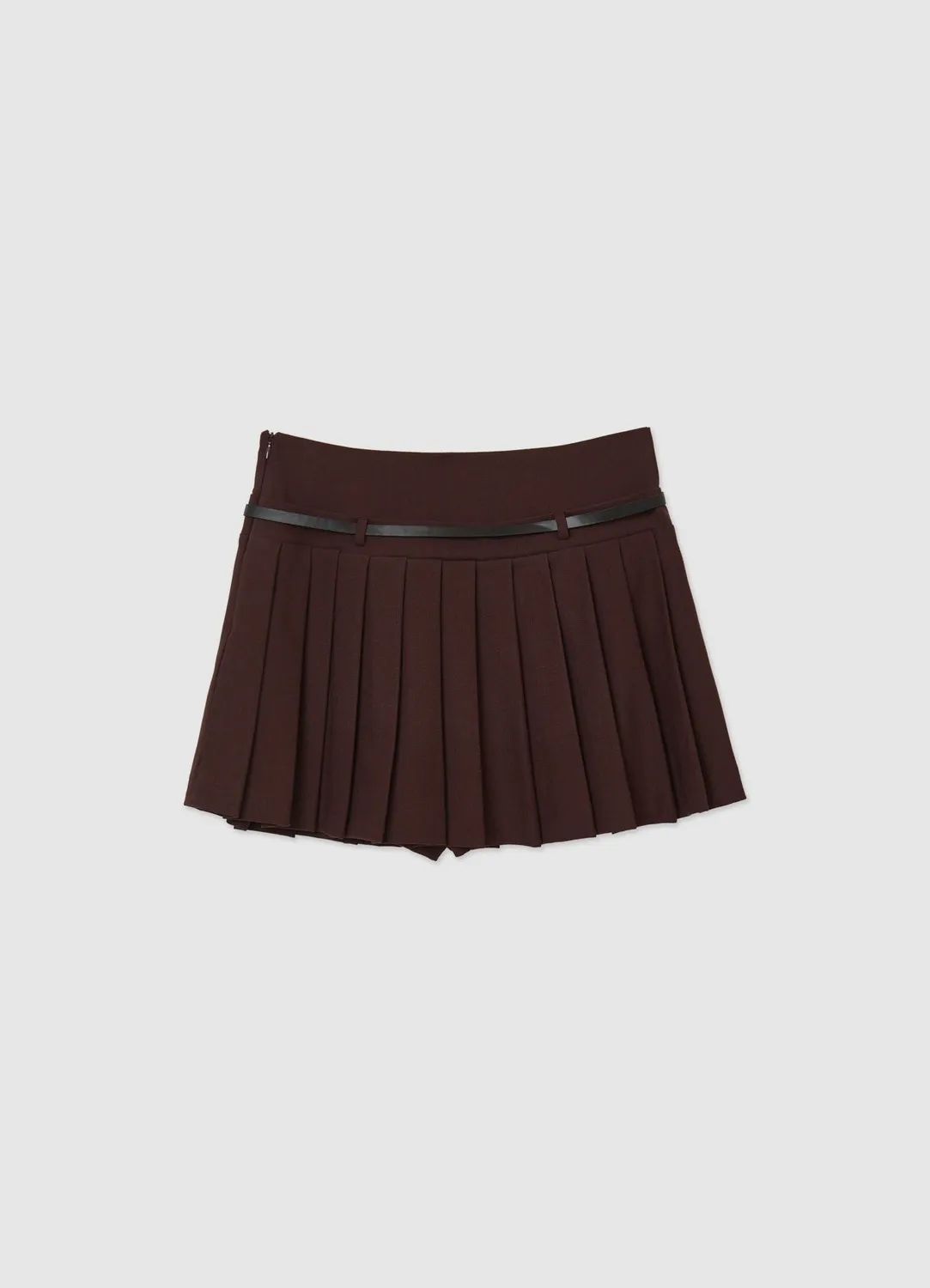 Calliope pantagonna plissée jupe-short femme à ceinture