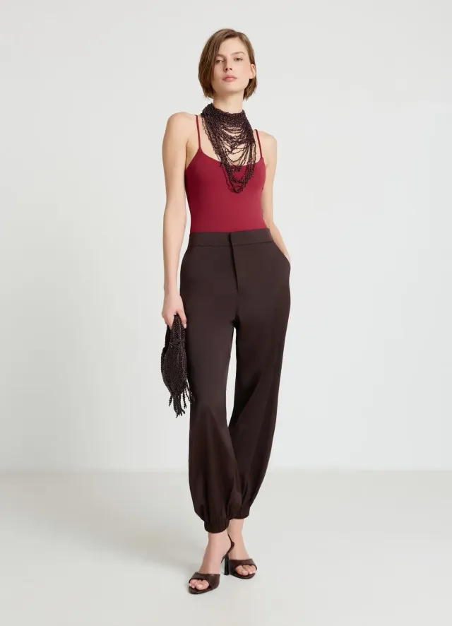 Calliope pantalon jogger femme taille haute