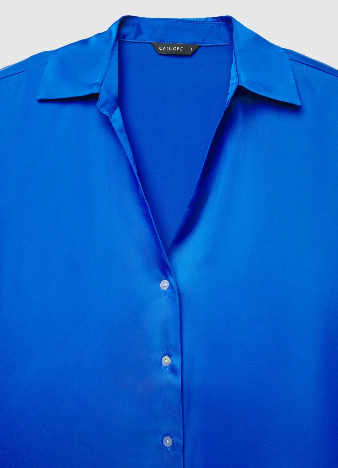 Calliope chemise femme satinée col V