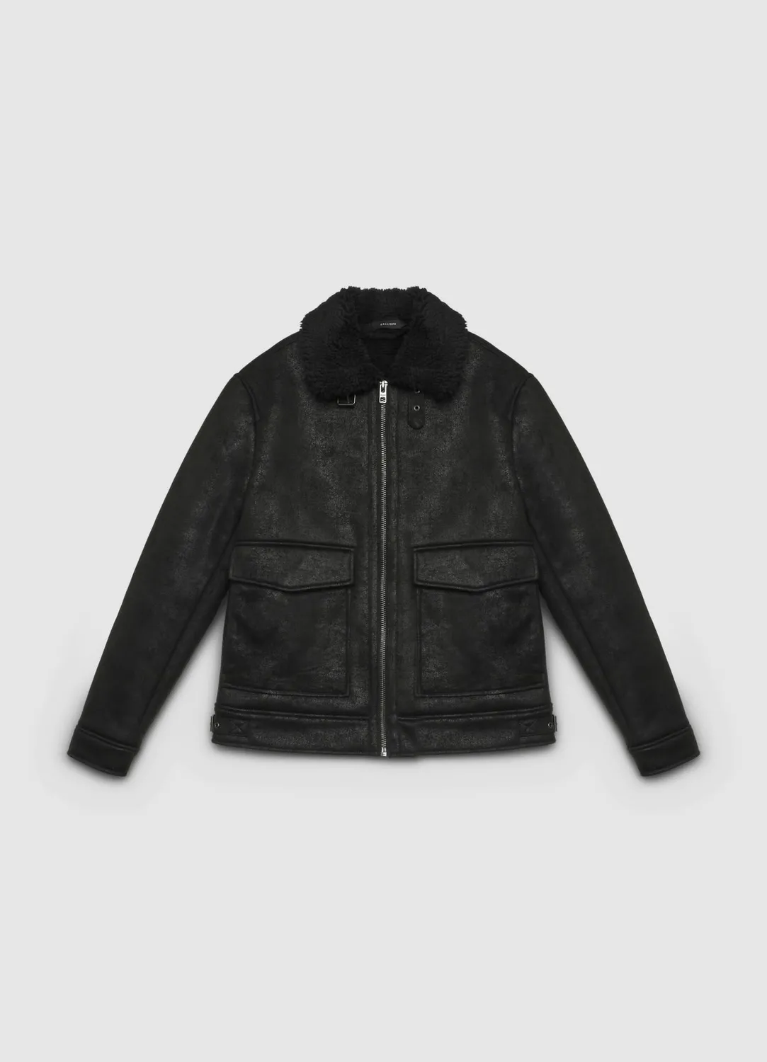 Calliope Veste homme effet mouton zippée chaude