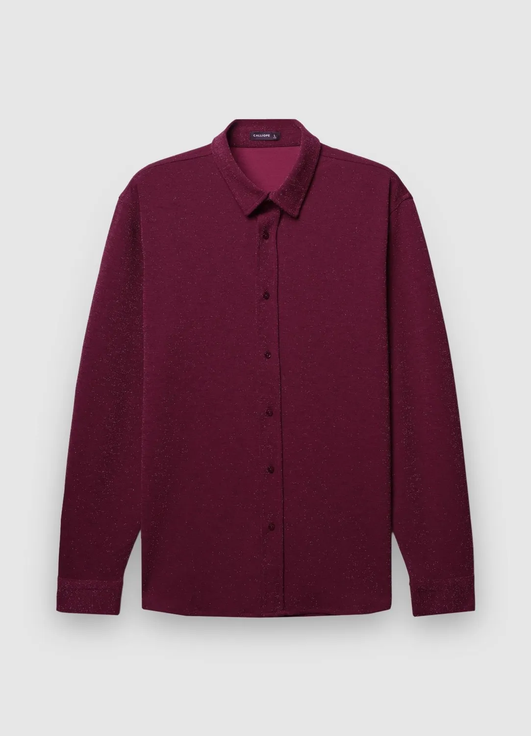 Calliope chemise brillante homme manches longues