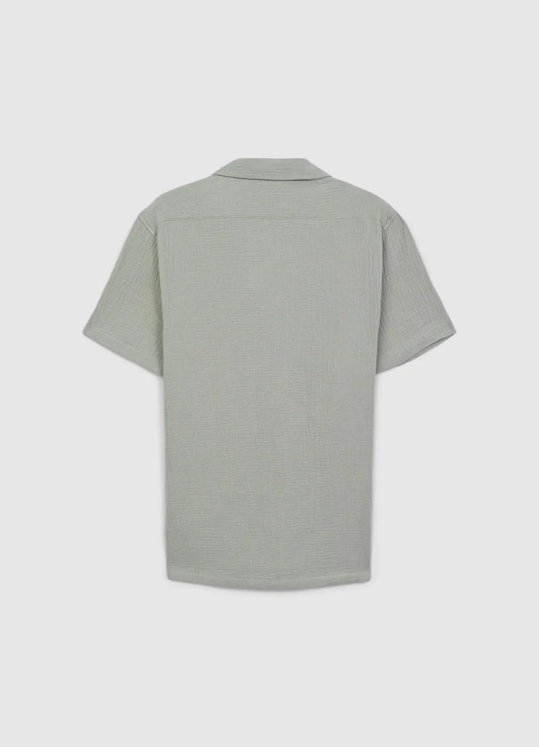 Calliope chemise bowling homme coton manches courtes