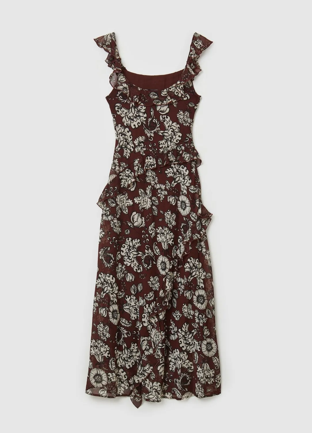 Calliope robe asymétrique imprimée femme regular