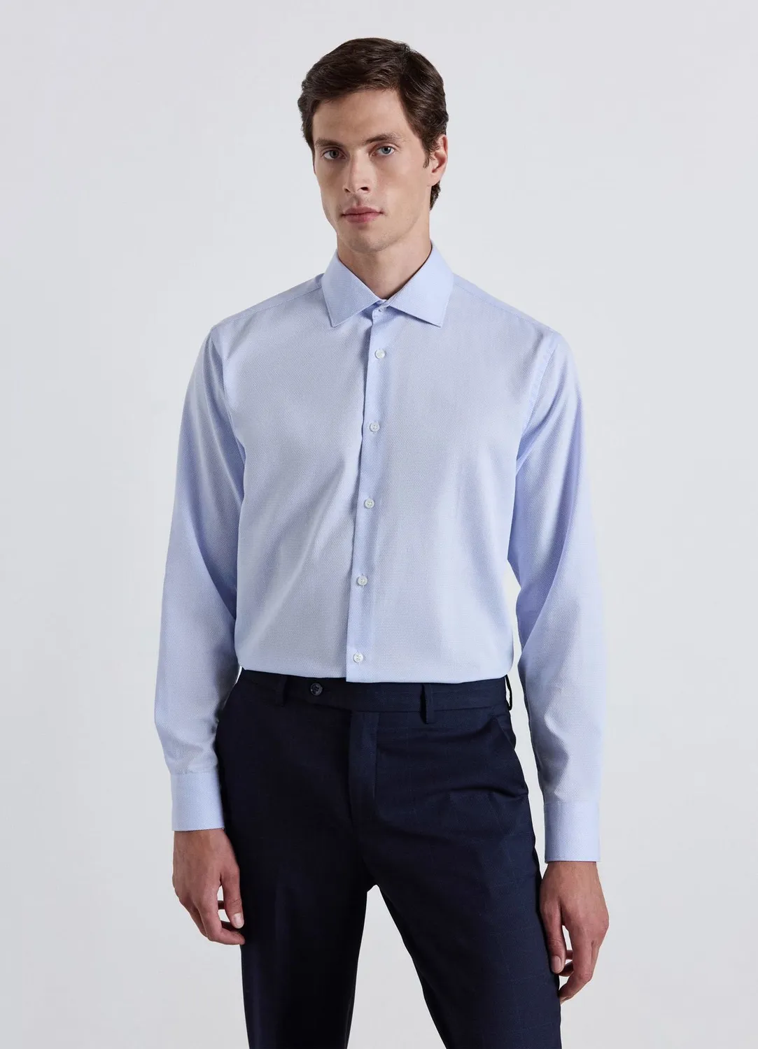 Calliope chemise homme tissu operato unie manches longues