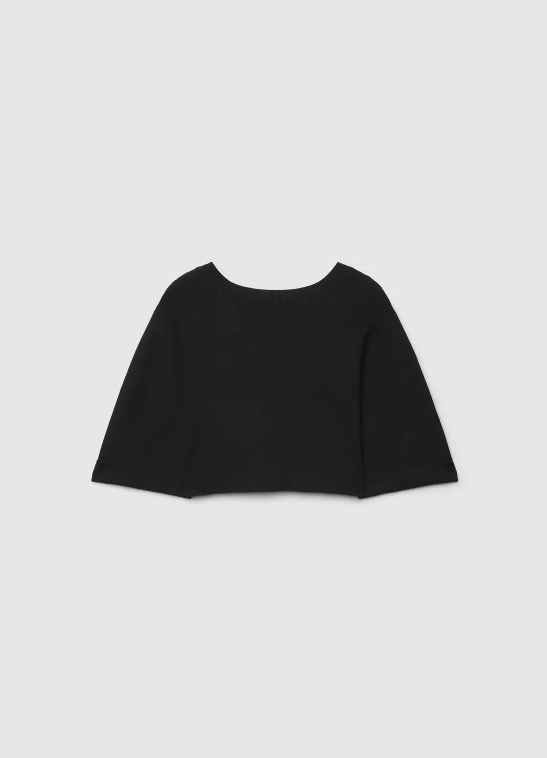 Calliope Maglia over crop uni t-shirt femme col rond