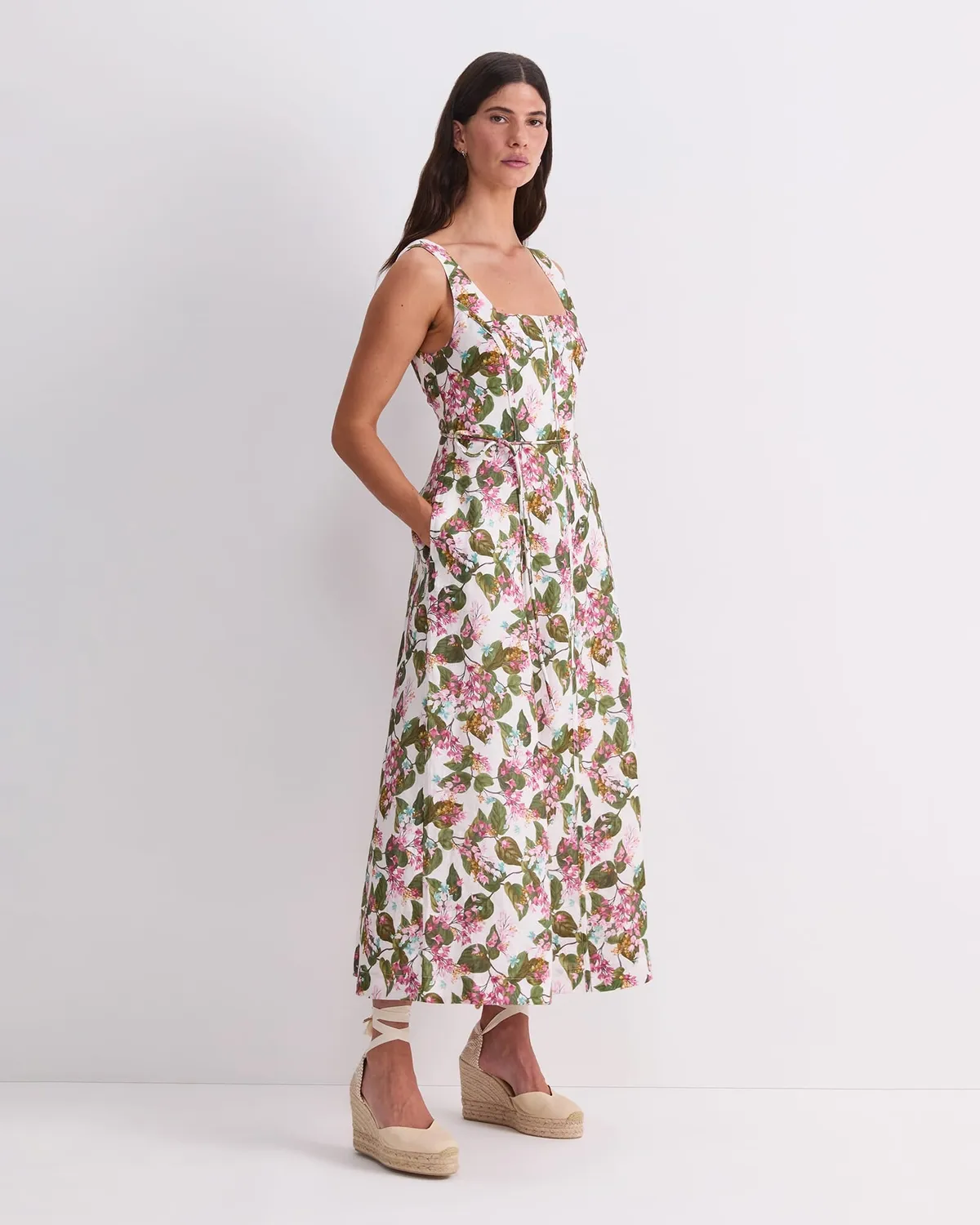 SPORTSCRAFT Osterley robe midi lin Liberty femme