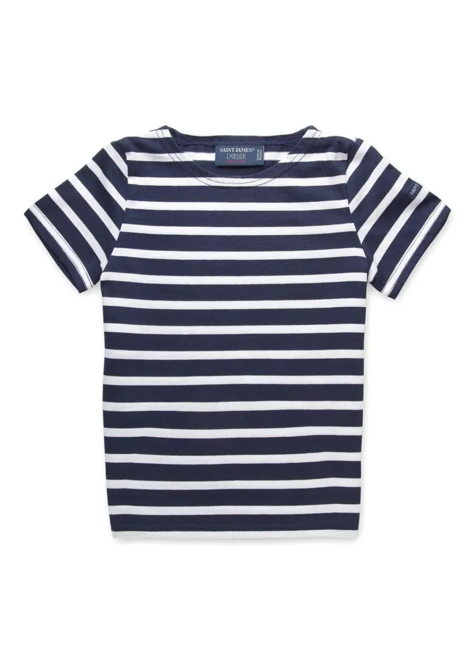 Saint James Levant marinière enfant marine neige manches courtes