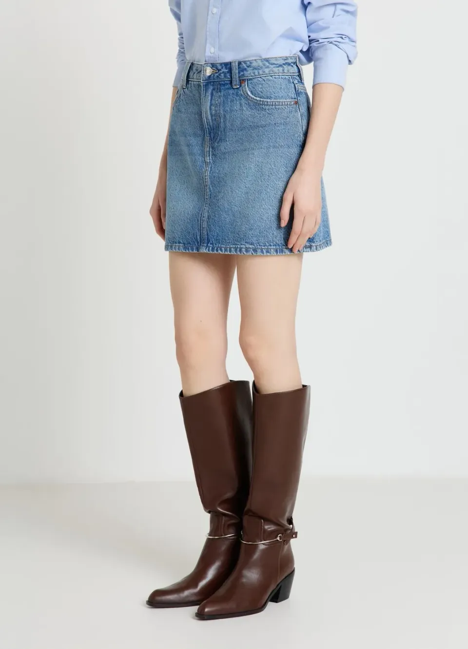 Calliope Minijupe denim femme 5 poches regular