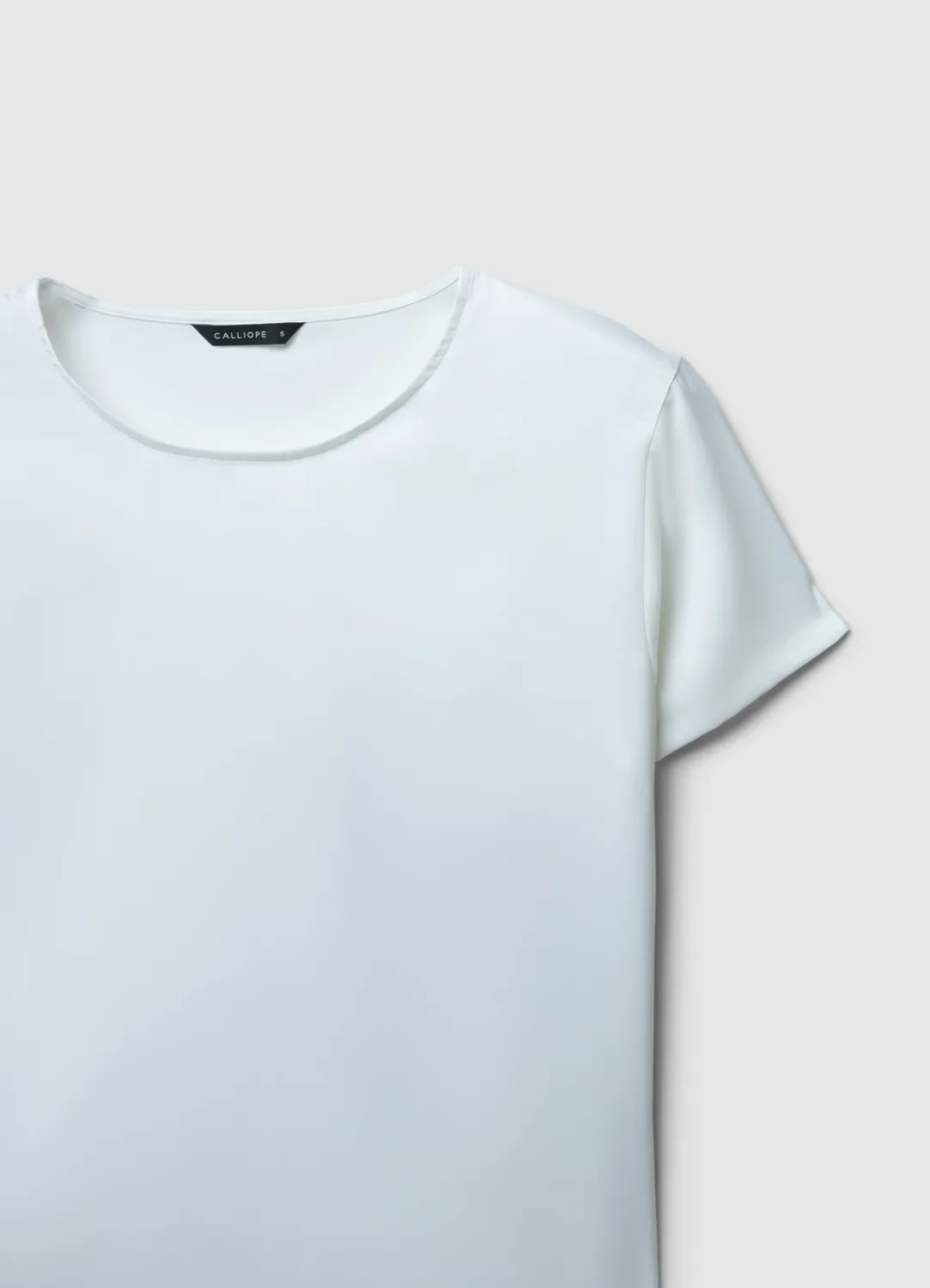 Calliope t-shirt simil raso t-shirt satiné femme
