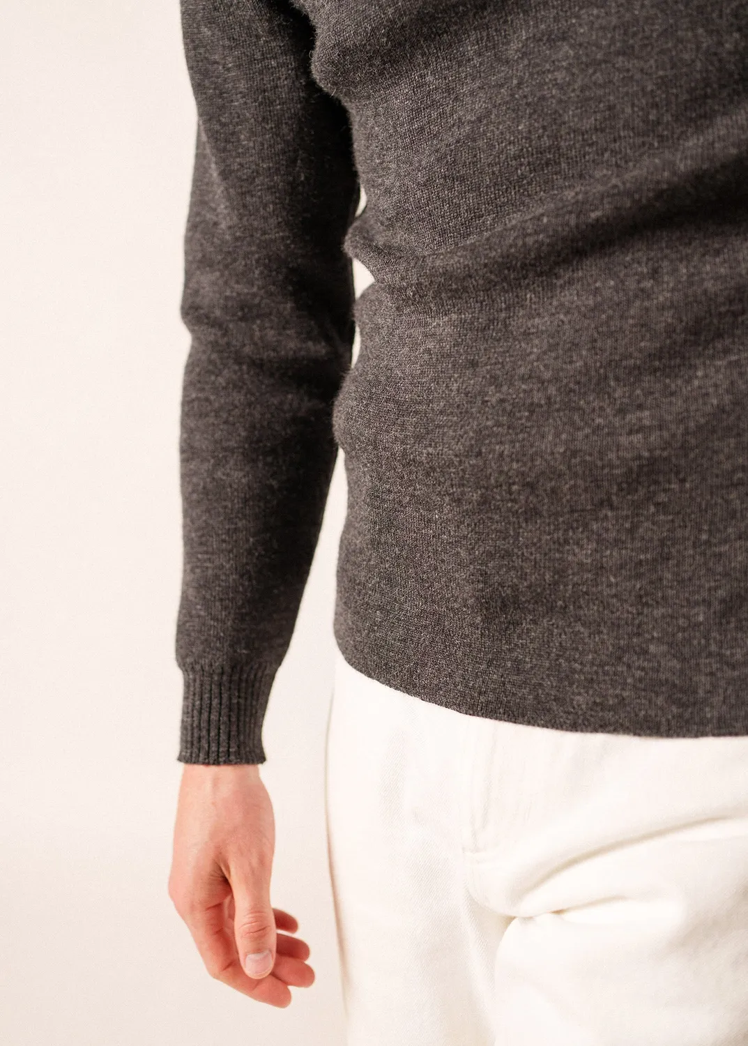 Saint James Matelot pull marin uni gris pure laine vierge