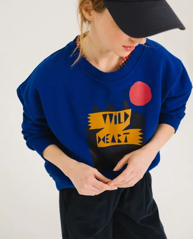 Tinsels Fanfan sweat coton imprimé Wild Heart