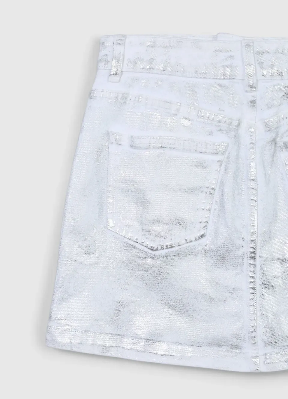 Calliope mini-jupe jean enduit regular femme S