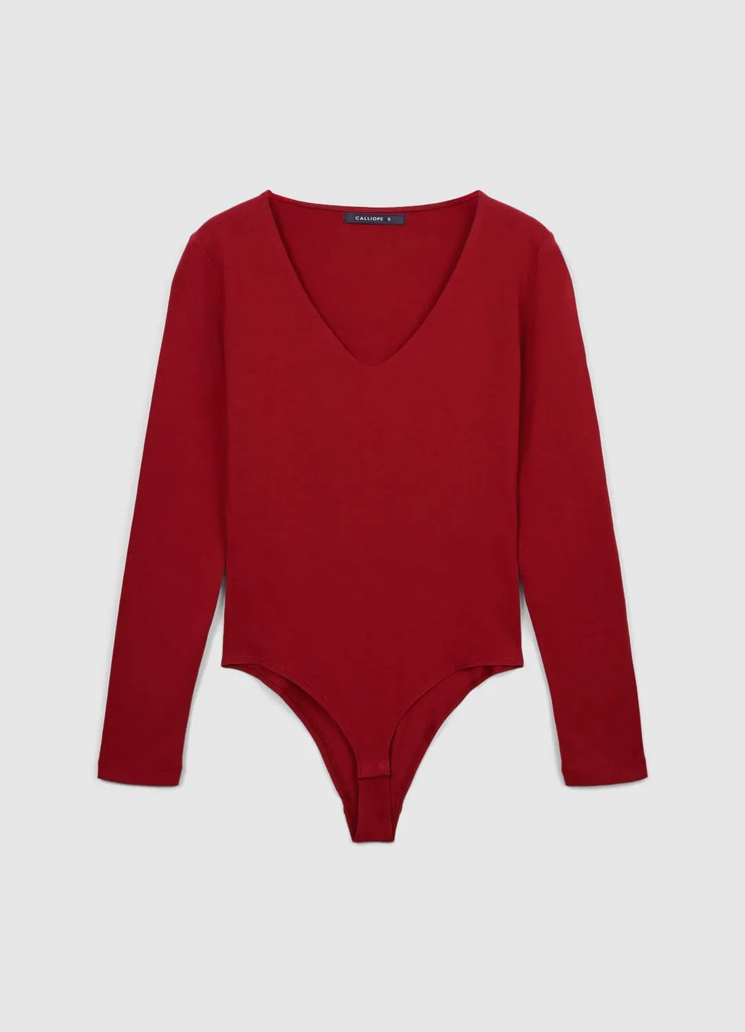 Calliope Col V body femme manches longues
