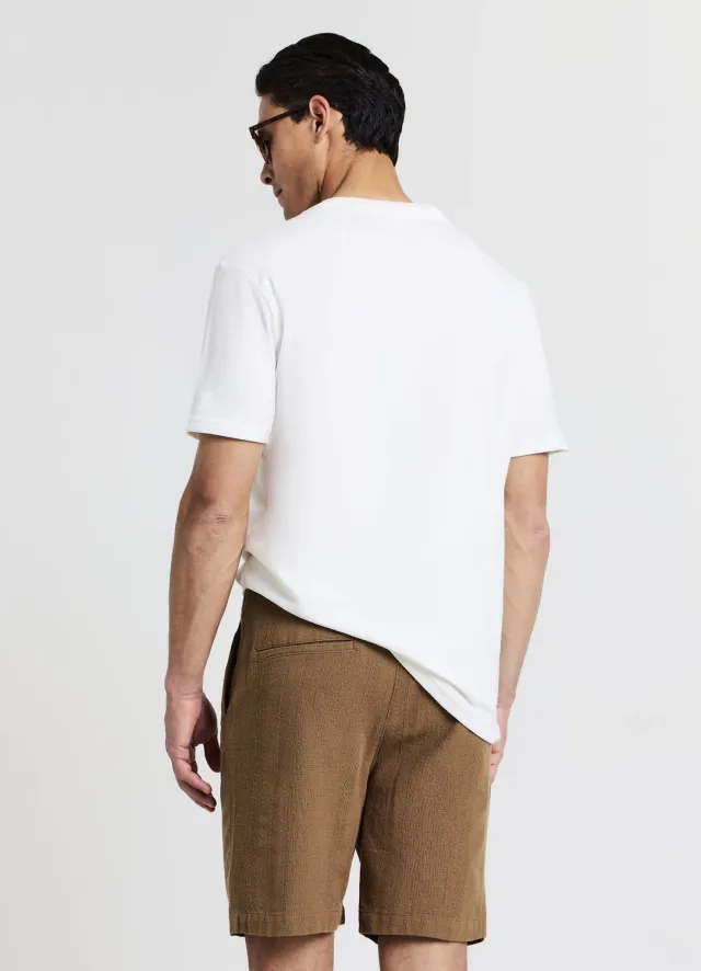 Calliope bermuda rayé homme coton cordon