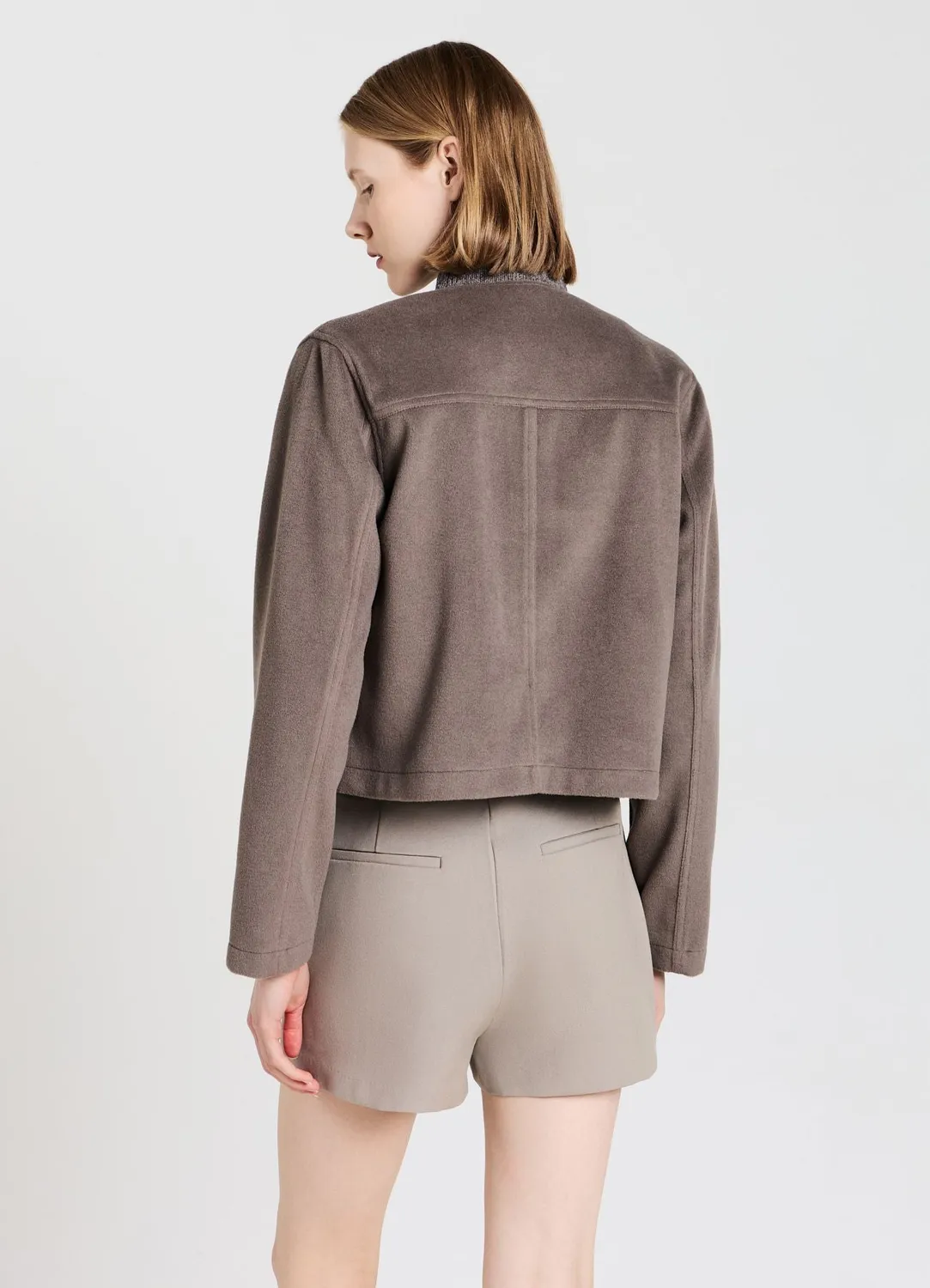 Calliope Boutons or Veste femme courte non doublée
