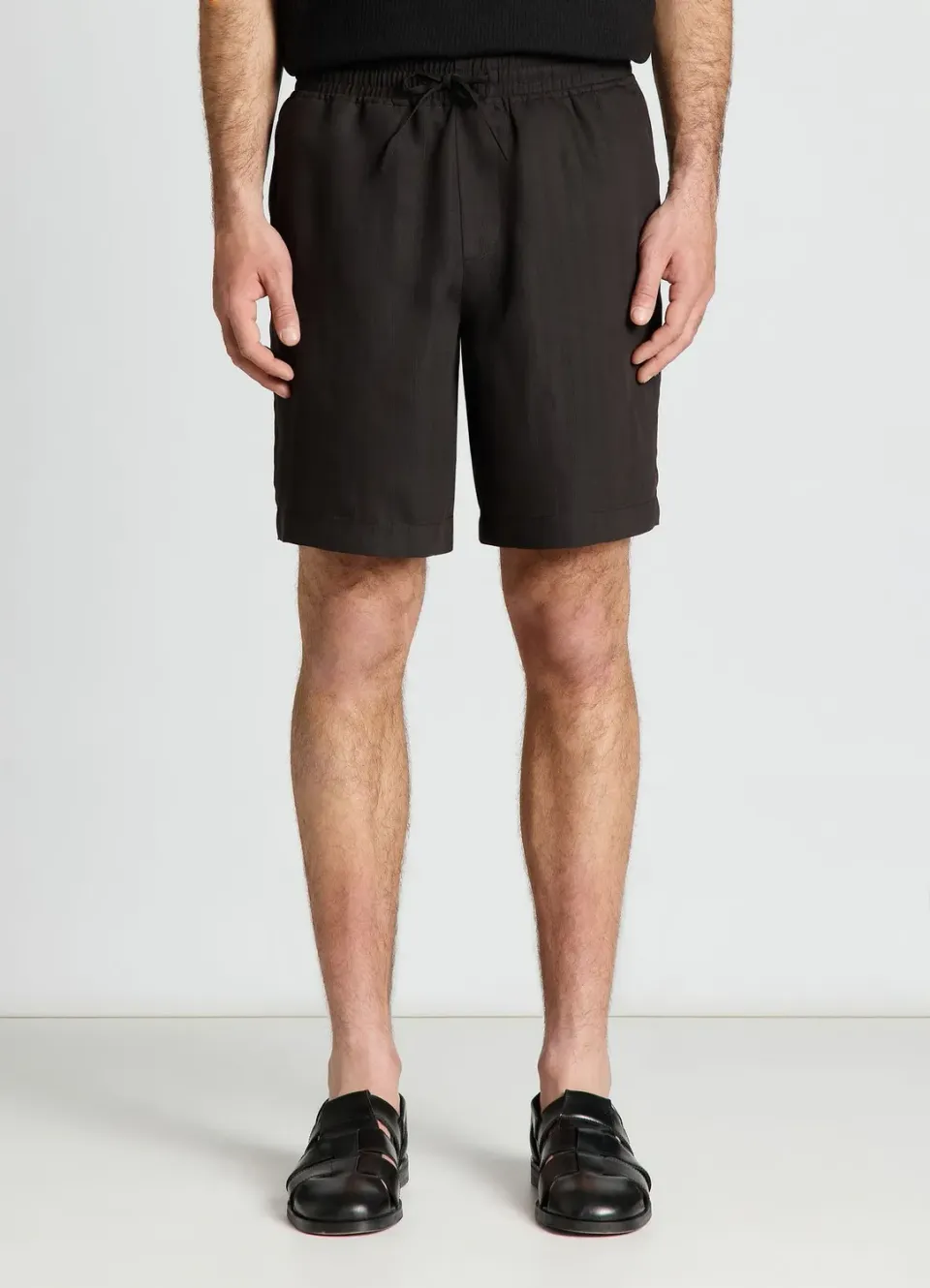 Calliope short jogger rayures jacquard homme coupe droite