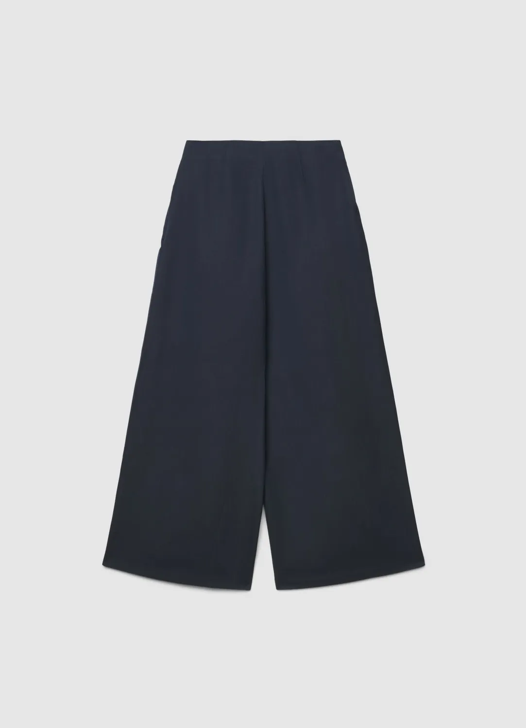 Calliope pantalon crop wide leg pantalon femme chevrons