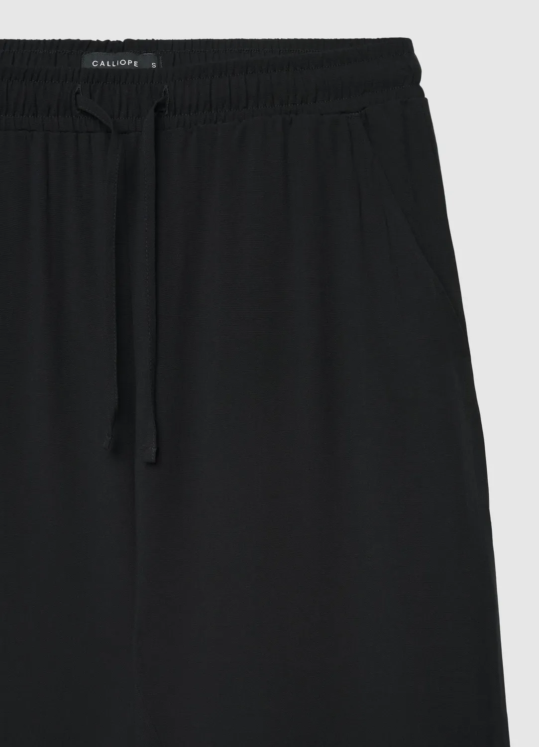 Calliope pantalon large taille élastiquée femme uni