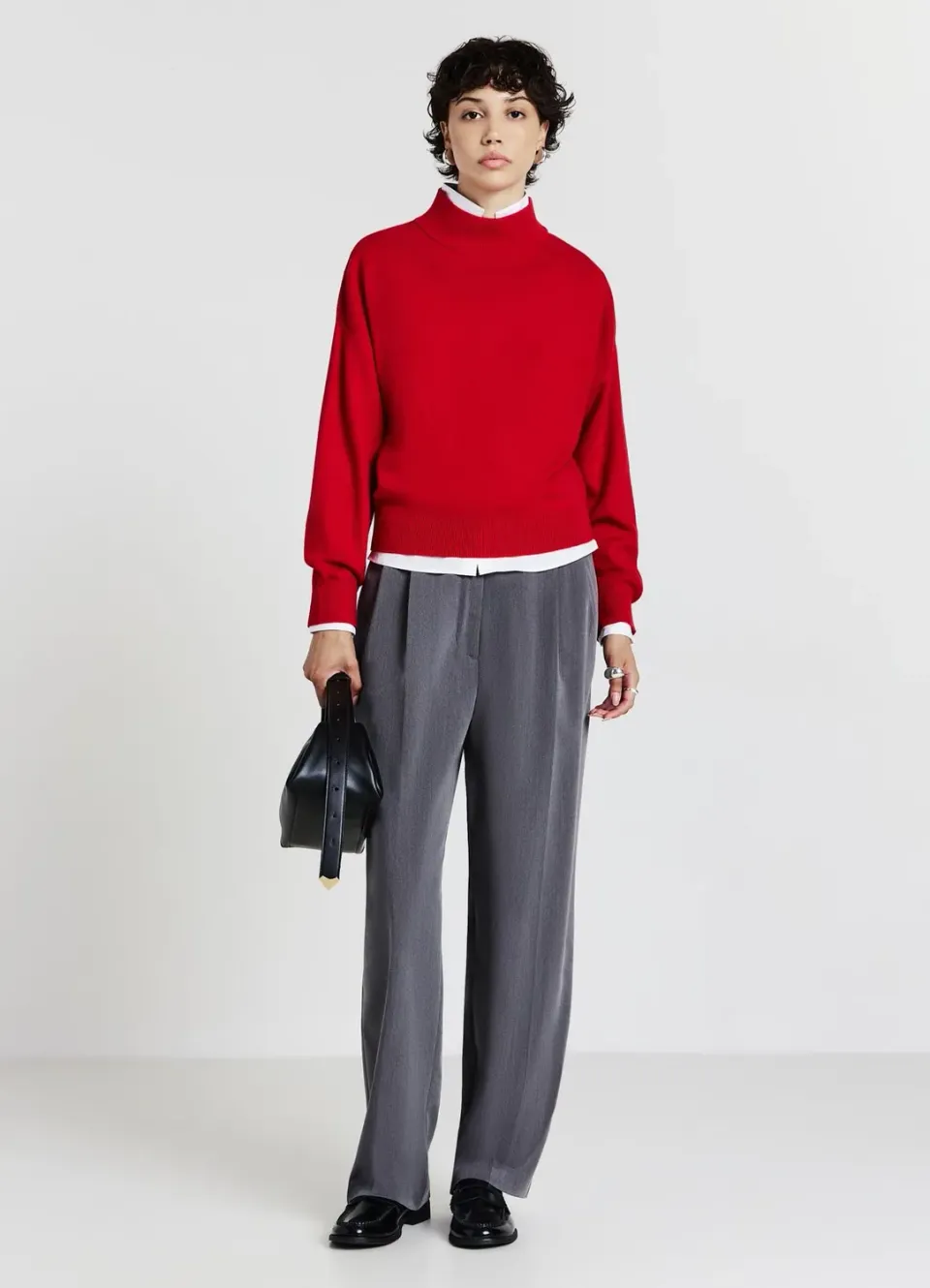Calliope pull col roulé uni femme