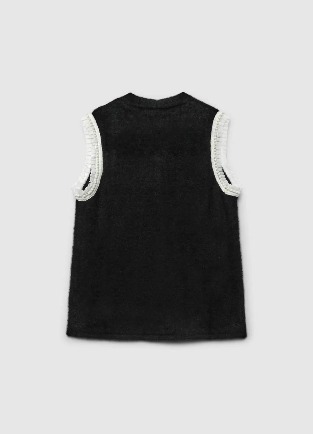 Calliope Top Sans Manches Passementerie Femme Col V