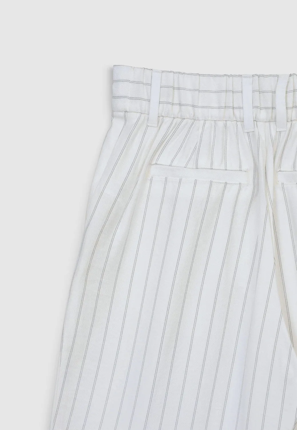 Calliope pantalon femme classique rayé à revers