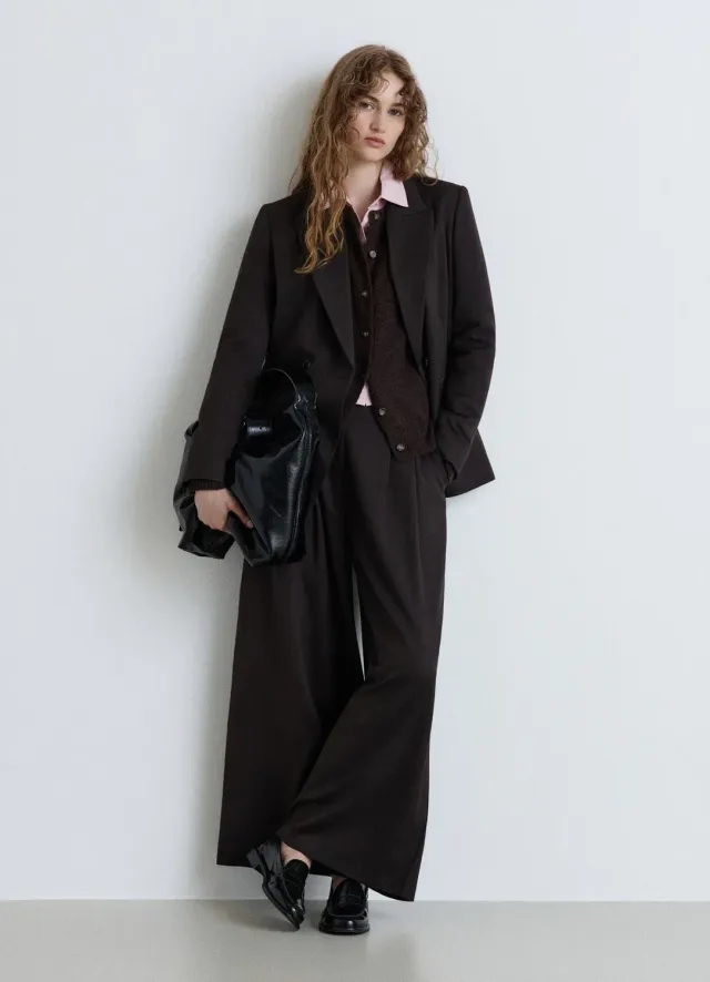 Calliope pantalon culotte crop femme chevrons