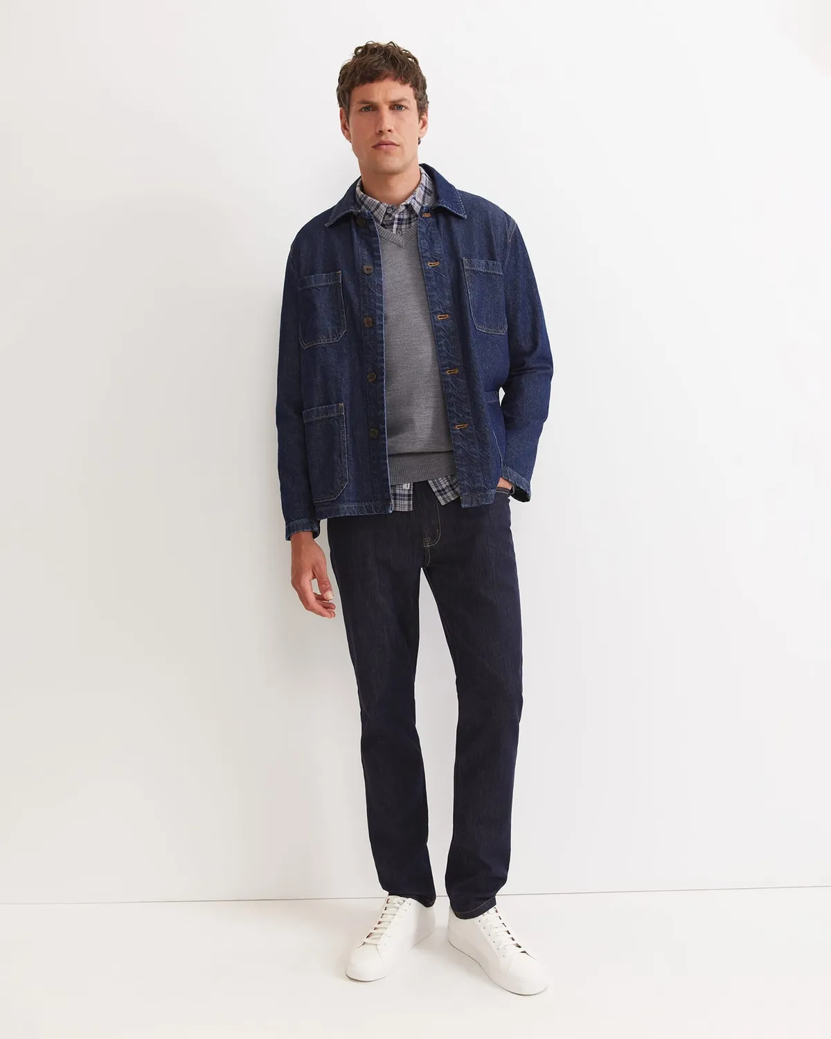 Sportscraft Merino pull col V homme extra-fin