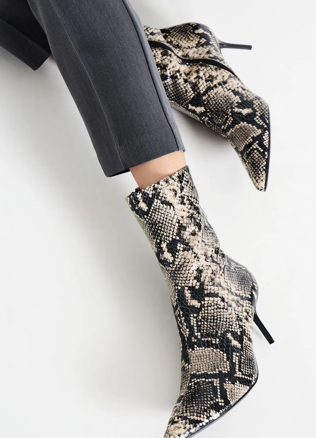 Calliope bottines animalier femme talon 7 cm